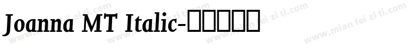 Joanna MT Italic字体转换